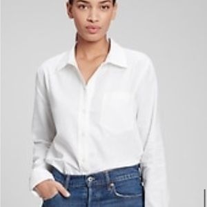 Gap linen easy shirt in white